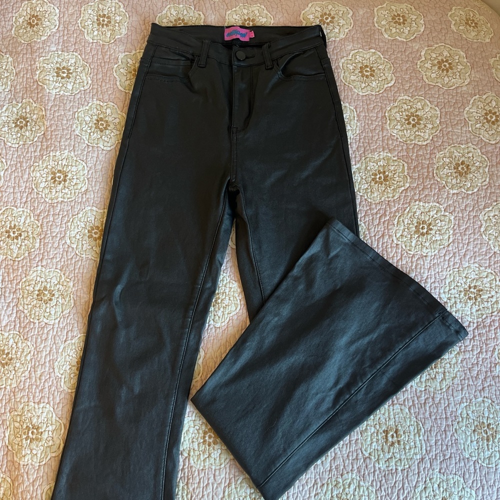 Black Straight-Leg Pants
